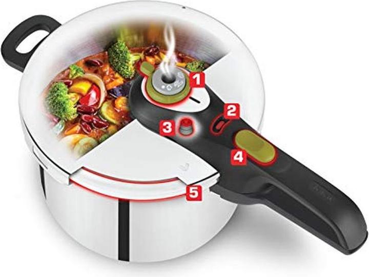 Actual product image Tefal Secure 5 Neo (22 cm, Steam cooker, Stainless steel)