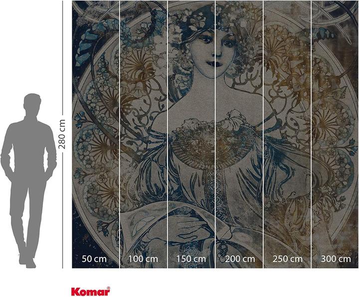 Productafbeelding Komar Porcelaine vliesbehang met 6 panelen 300 x 280 cm