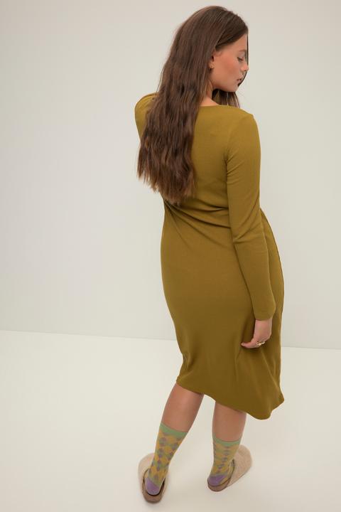 Actual product image Studio Untold Ribbed Jersey Long Sleeve Dress (46, 48)