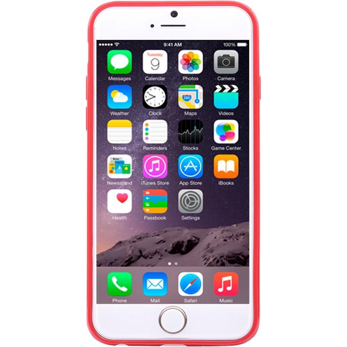 Thumbnail - König Design Apple iPhone 6 Plus Handy Hülle TPU Rot (Apple iPhone 6 Plus), Smartphone Hülle, Rot