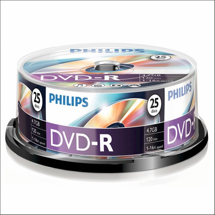 Image du produit Philips 1x25 DVD-R 4.7GB 16x SP (25 x)
