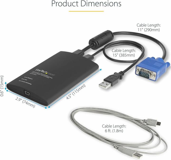 Image du produit StarTech Kvm USB Crash Cart W File Xfer