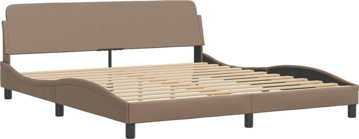 Produktbild VidaXL Bett Polsterbett Doppelbett Kunstlederbett mit Matratze 180x200cm (180 x 200 cm)