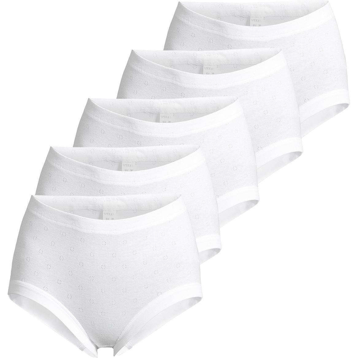 Speidel, Damen, Unterhosen, 5er Pack Nina Taillen Slip, Weiss, (52, 5er Pack)
