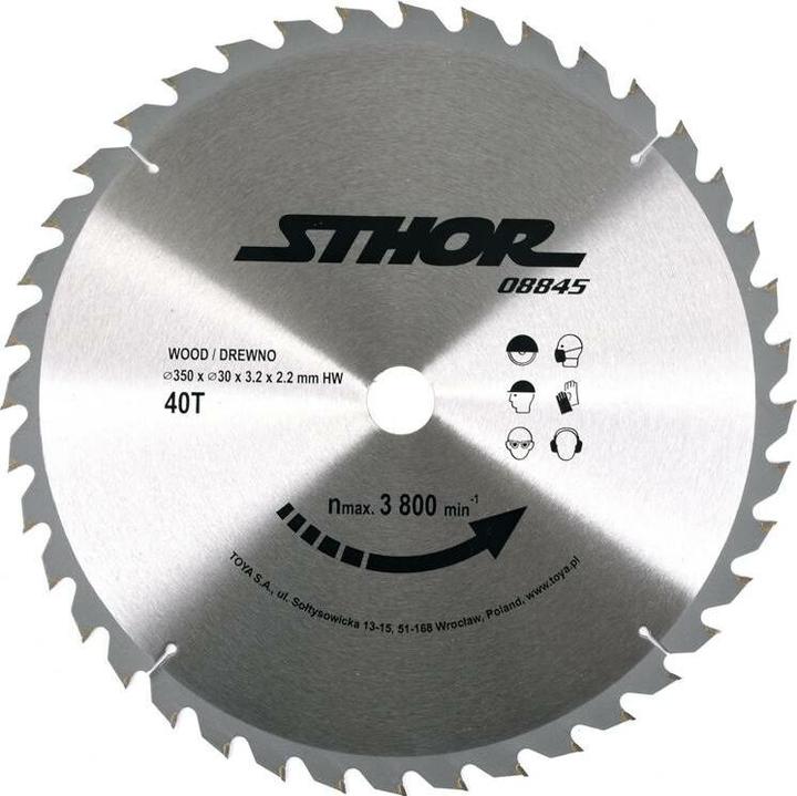 Produktbild Toya PIŁA TARCZOWA Z WĘGLIKIEM D350 T40 d30