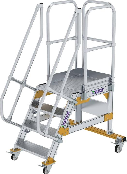 Produktbild Munk Plattformtreppe fahrbar 60° Stufenbreite 600 mm 4 Stufen (Plattformleiter, 60 cm)