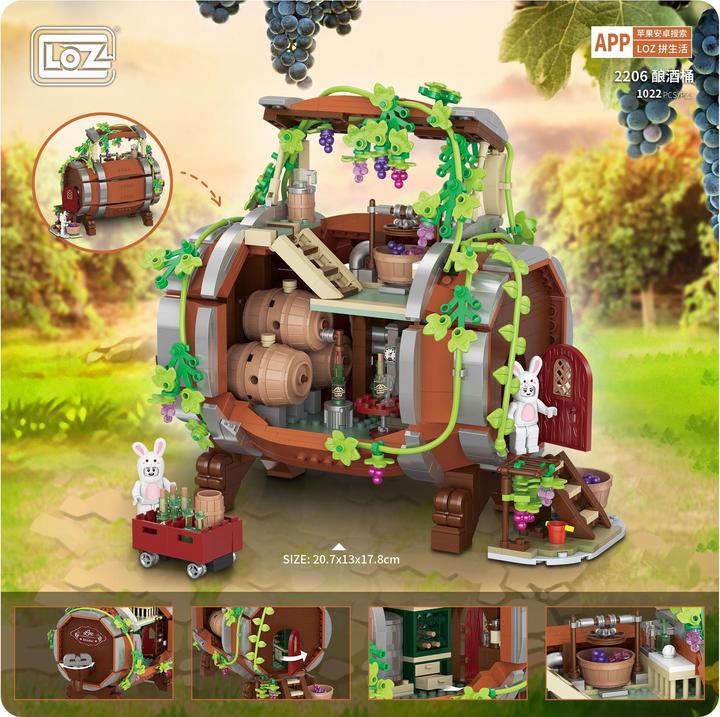 Actual product image LOZ Wine barrel