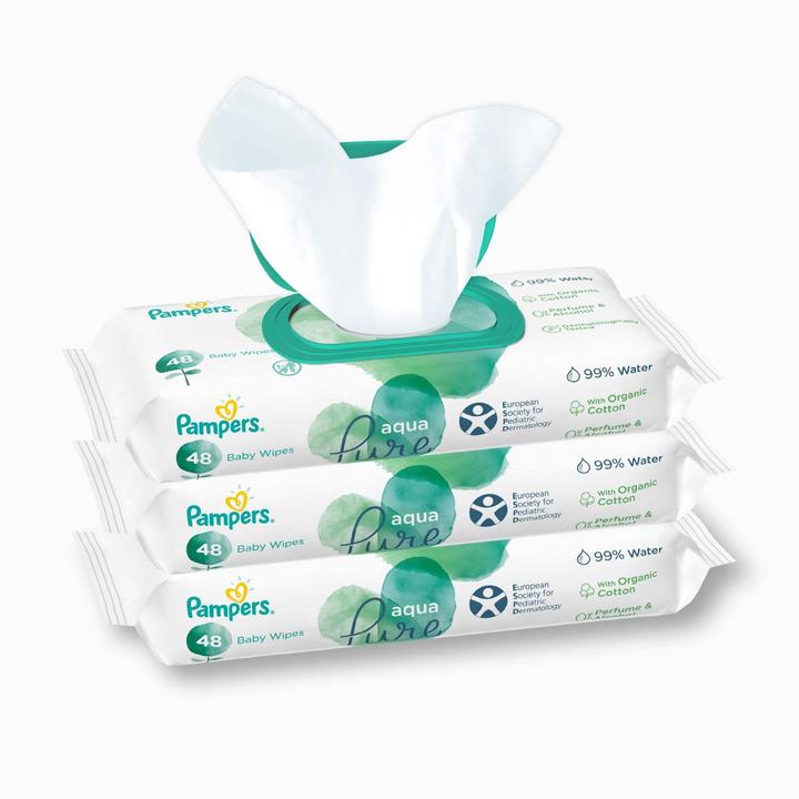 Actual product image Pampers Aqua Pure (144 pcs.)