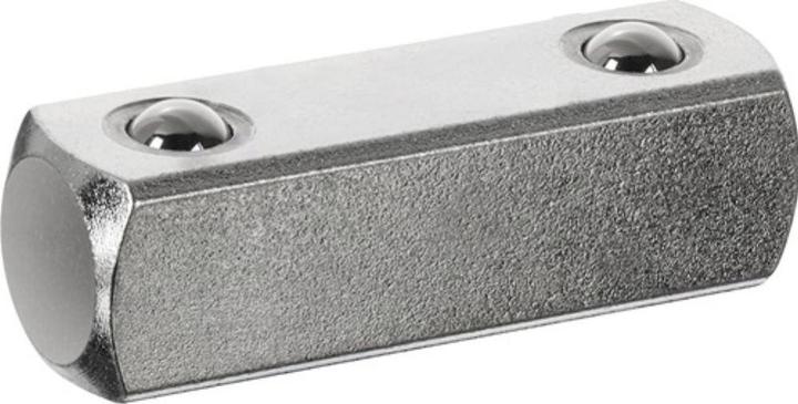 Gedore Doorschuifbare vierkante spindel maat 3/8 ″ lengte 28 mm met kogelvergrendeling