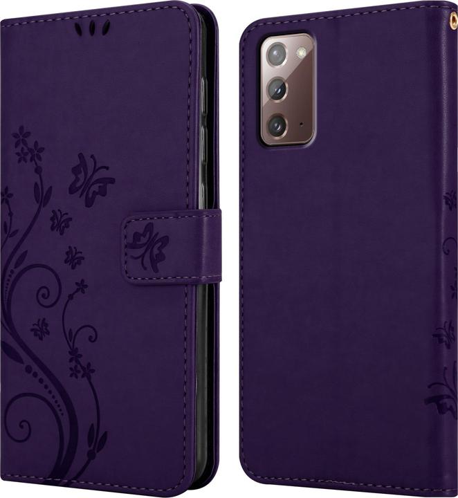 Image du produit Cadorabo Flower Book Housse pour Samsung Galaxy NOTE 20 (Samsung Galaxy Note 20)