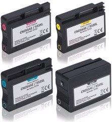 Produktbild Inkadoo kompatible Druckerpatrone Multipack als Ersatz für HP HP 932XL / 933XL passend für 6100 (M, C, Y, BK)