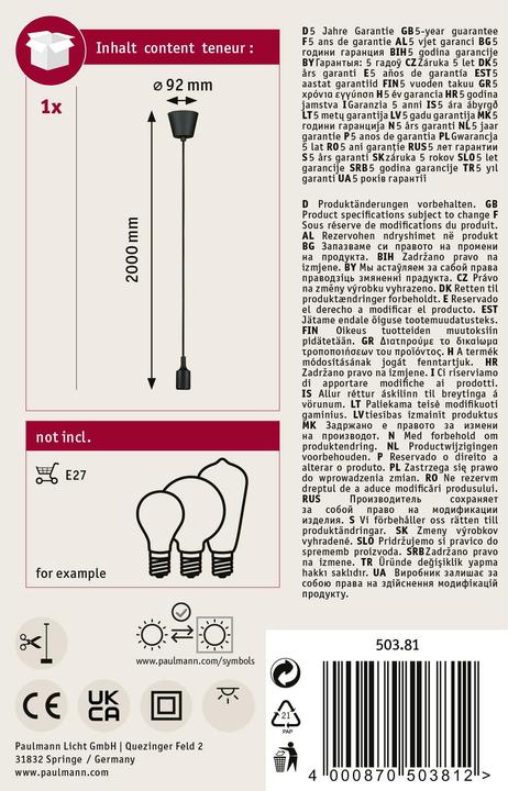 Produktbild Paulmann Neordic Ketil (E27)