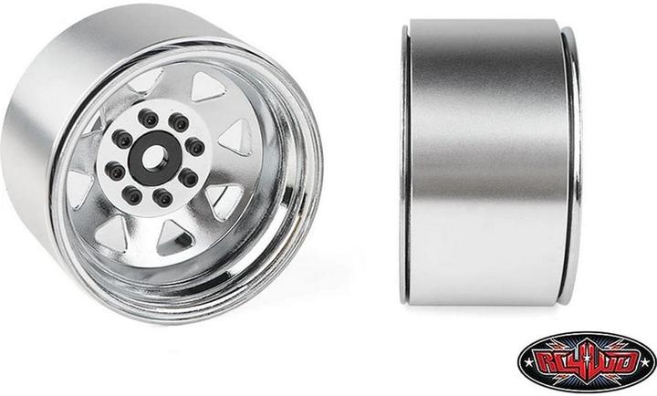 Image du produit Rc4Wd Jantes 8 Lug Deep Dish Wagon 1.9 Chrome 4 pièces