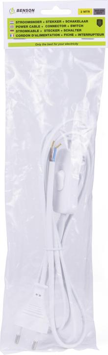 Image du produit Benson Electric Câble d'alimentation + fiche + interrupteur (2 m)