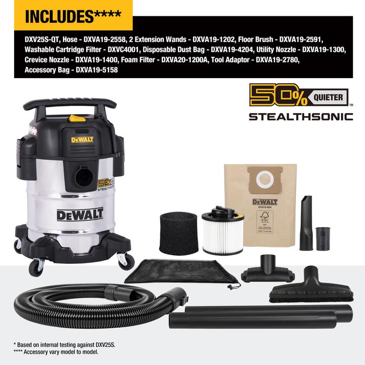 Produktbild DeWalt DXV25S-QT (Nass-Trockensauger)