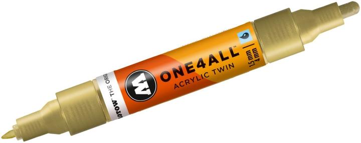 Produktbild Molotow Divers - Acrylic Twin Metallic Gold (Metallic Gold, 4 mm, 1 x)