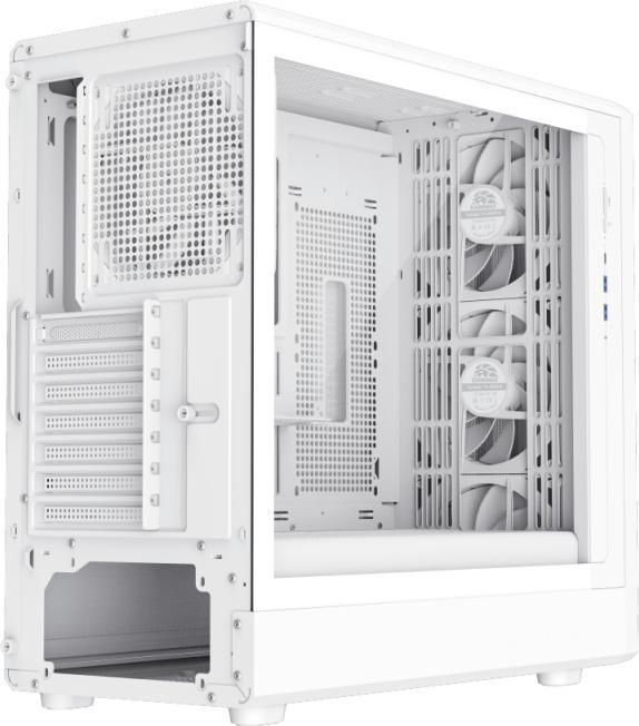 Actual product image GameMax Boitier Moyen Tour ATX Claw 460 avec panneau vitré (Blanc) (ATX, ITX, mATX)