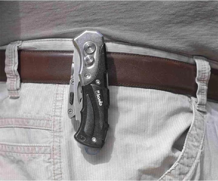 Produktbild kwb Universalmesser (mit zwei Klingen, Taschenmesser und Cuttermesser, klappbar) (16.50 cm)