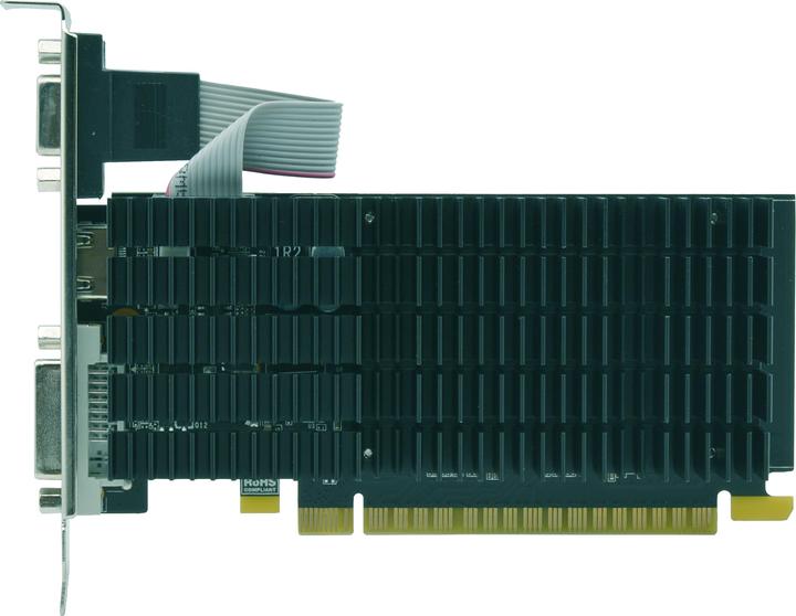 Actual product image AFOX GEFORCE GT710 1GB DDR3 64BIT DVI HDMI VGA LP RADIATOR AF710-1024D3L5-V3 (1 GB)