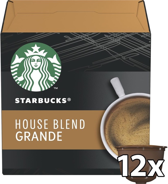 Actual product image Starbucks House Blend Grande by Nescafé Dolce Gusto Medium Roast (12 x Port.)