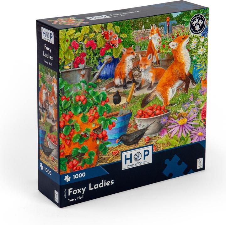 Actual product image The House of Puzzles Puzzle 1000 pieces Foxy Ladies (1000 pieces)