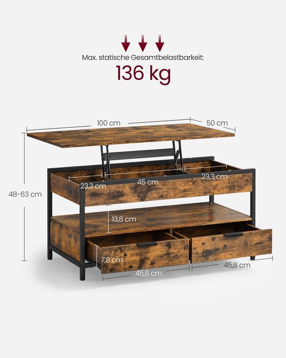 Actual product image Vasagle Leon (100 x 50 x 48 cm)