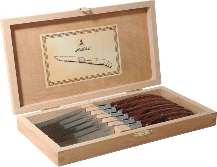 Laguiole Gabarret di legno (6 pz., Coltello)
