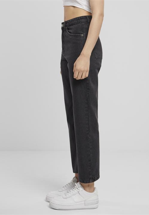 Produktbild Urban Classics Ladies Cropped Straight Leg Denim Pants - 139979 (28)