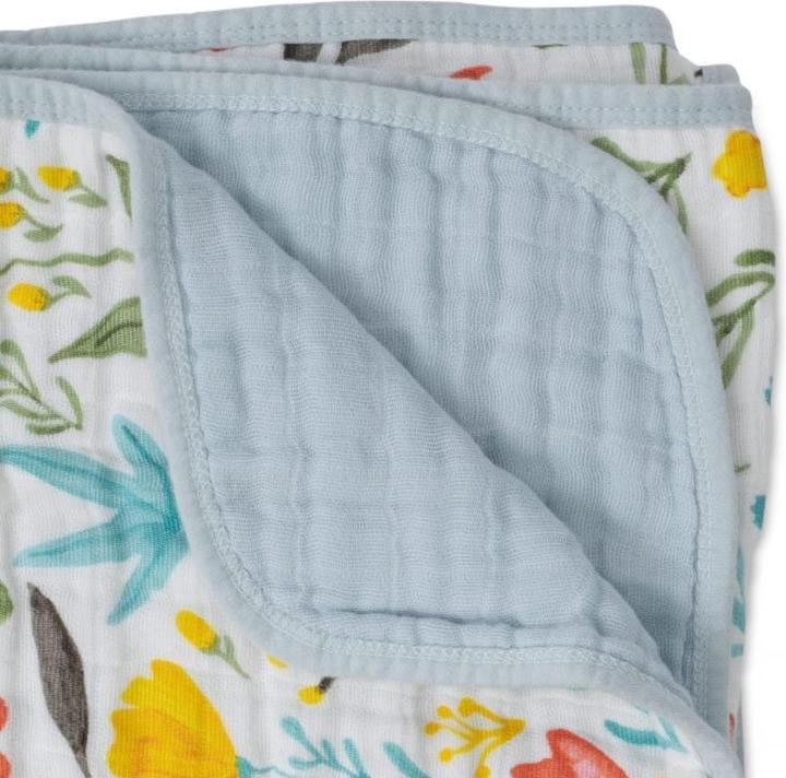 Immagine prodotto little unicorn Trapunta in mussola di cotone - Meadow (120 x 120 cm)