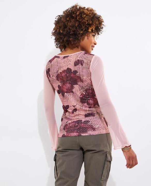 Produktbild Joe Browns Rose and Script Mesh Top (44)
