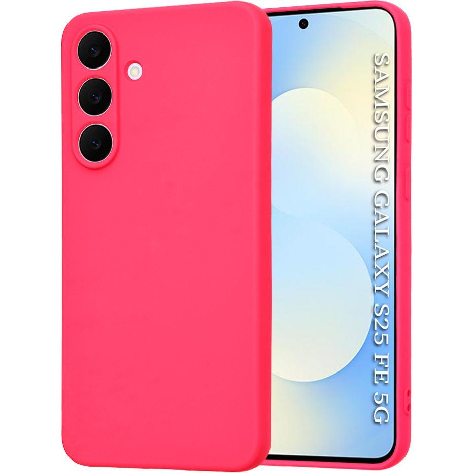 Techsuit - SoftFlex - Samsung Galaxy S25 FE - Hot Pink (Samsung Galaxy S25 FE), Cover smartphone, Pink