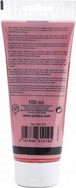 Actual product image Pebeo Studio Acrylics fine acrylic (Vermilion Transparent, 100 ml)