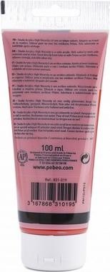 Actual product image Pebeo Studio Acrylics fine acrylic (Vermilion Transparent, 100 ml)