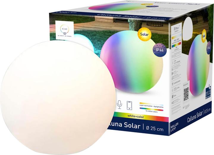 Actual product image Müller Licht tint Calluna Solar 25 cm, white+colour (20 lm, IP44)