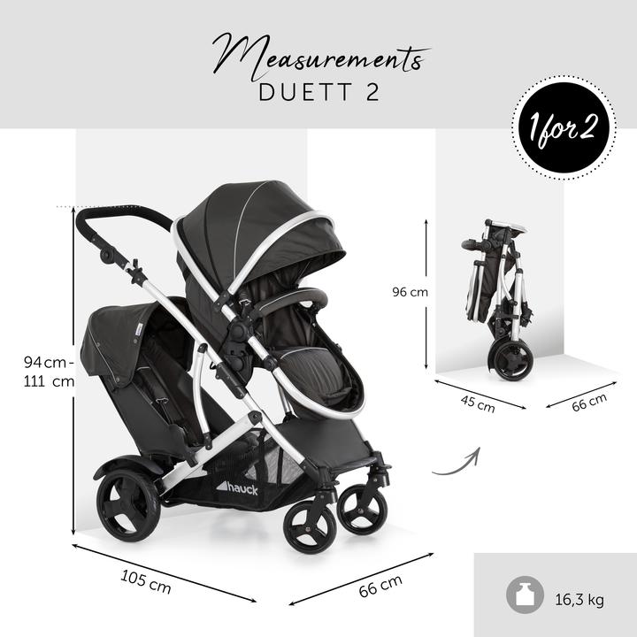 Produktbild Hauck Duett 2 black