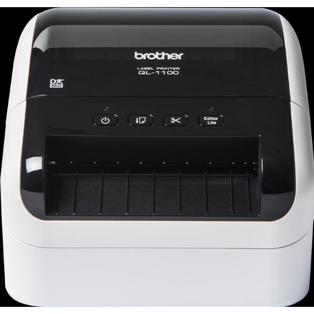 Brother QL-1100c (300 dpi), Etikettendrucker, Schwarz, Weiss