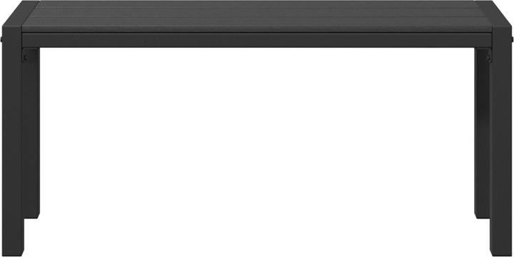Actual product image vidaXL Garden bench 100 cm made of steel and WPC in black