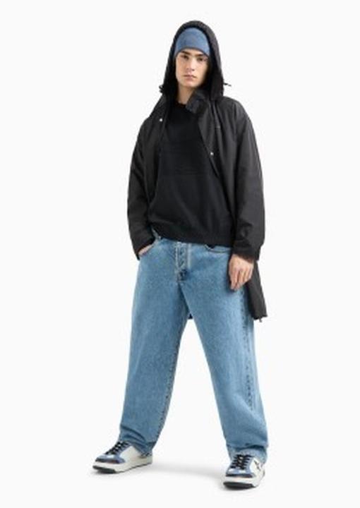 Actual product image Armani Exchange Comber Cotton Horizontal Stripe Pullover Sweater (XL)