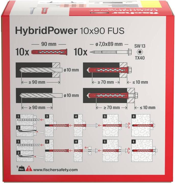 Immagine prodotto Fischer HybridPower 10x90 FUS (10 pz.)