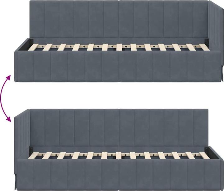 Image du produit vidaXL Eckbettgestell (80 x 200 cm)