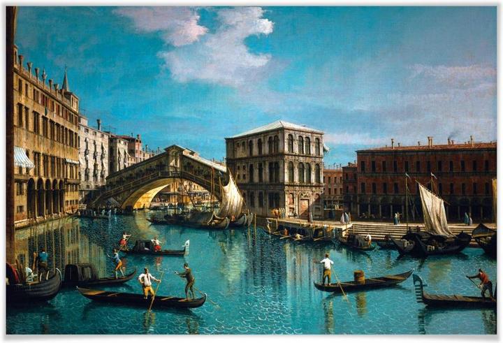 Immagine prodotto Trenddeko Canaletto - Il ponte di Rialto a Venezia (45 x 30 cm)