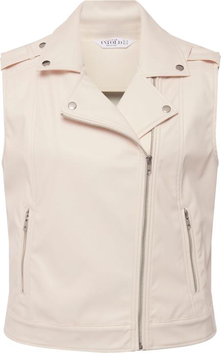 Image du produit Studio Untold Gilet de motard, coupe Loose Fit, col à revers, zip, similicuir (46, 48)