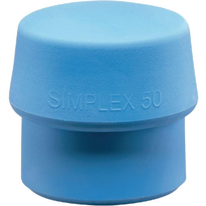 Halder, Zubehör Schlagwerkzeug, Schonhammerkopf SIMPLEX Kopf-Ø 30 mm TPE-soft blau weich