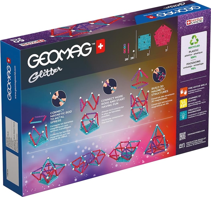Actual product image Geomag Glitter Set Recycled