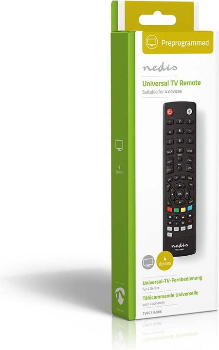 Actual product image Nedis Universal remote control | Pre-programmed | 4 devices | Amazon Prime / Disney + Button / Google (Universal remote control, Infrared)