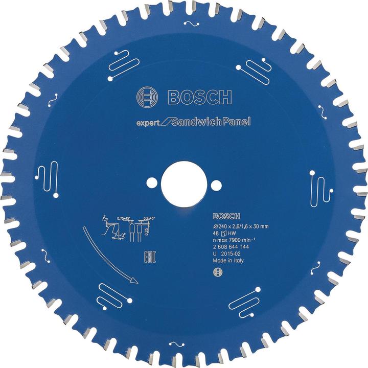 Produktbild Bosch Professional Zubehör Kreissägeblatt Expert for Sandwich Panel, 240 x 30 x 2,6 mm, 48