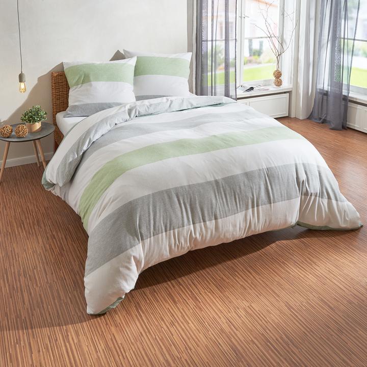 Produktbild Traumschlaf Melange Streifen (Bettwäsche Set, 240 x 220 cm, 80 x 80 cm)