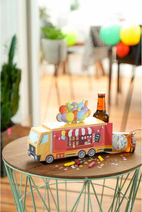 Immagine prodotto Donkey Products Scatola regalo pieghevole Circus Truck (Scatola da regalo, 1 x)