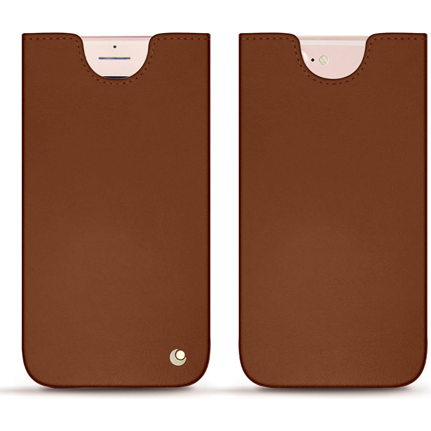 Noreve Lederschutzhülle (Apple iPhone 7 Plus), Smartphone Hülle, Braun