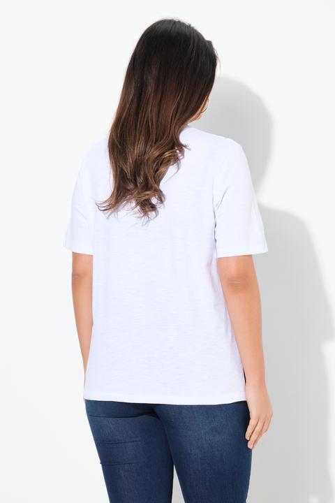 Produktbild Ulla Popken T-Shirt, Frauen-Flockdruck, Rundhals, Halbarm (42, 44)